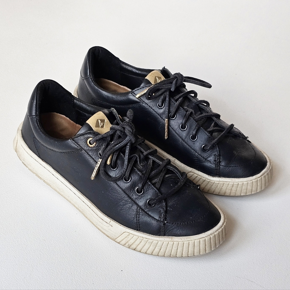 Sperry Gold Cup Anchor Navy Leather Sneakers Women’s 7.5 Luxury Casual Shoes
